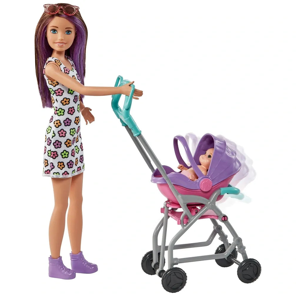 Barbie - Babysitter and Stroller Playset