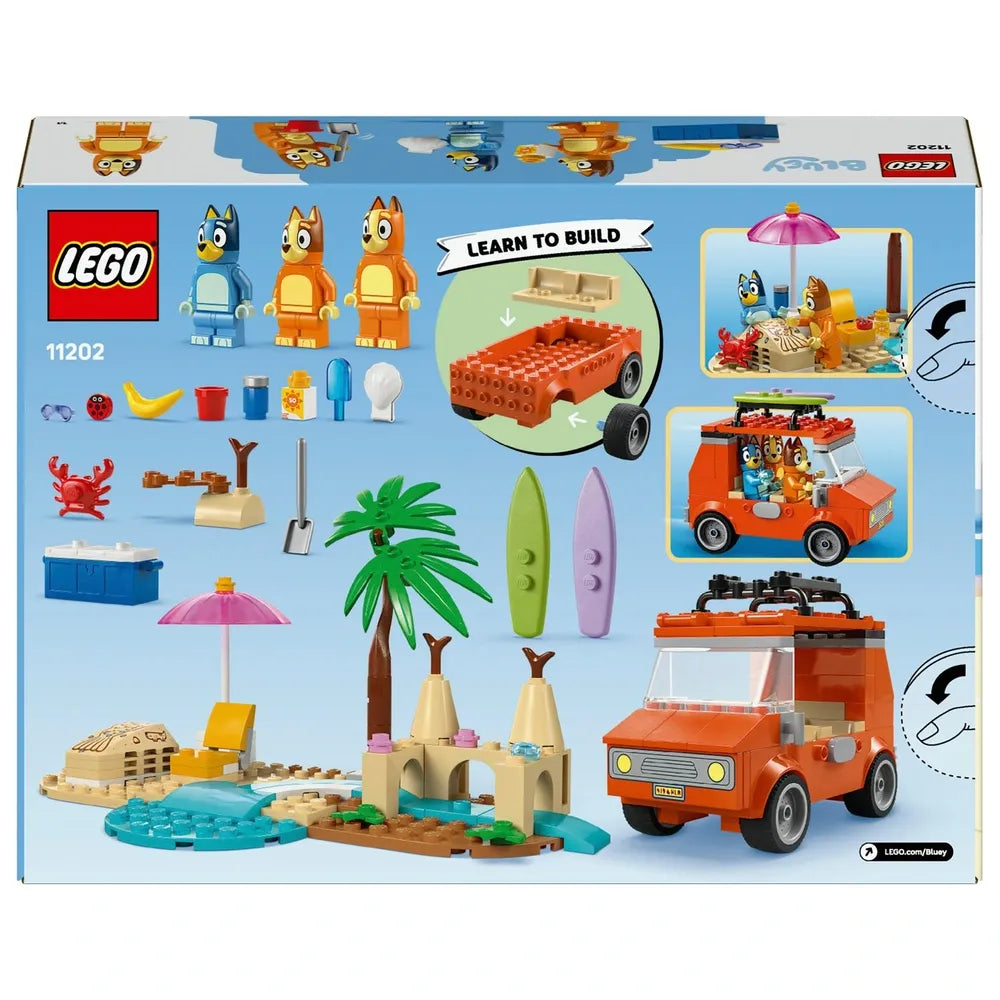 LEGO Bluey - Bluey's Beach & Family Car Trip (11202)