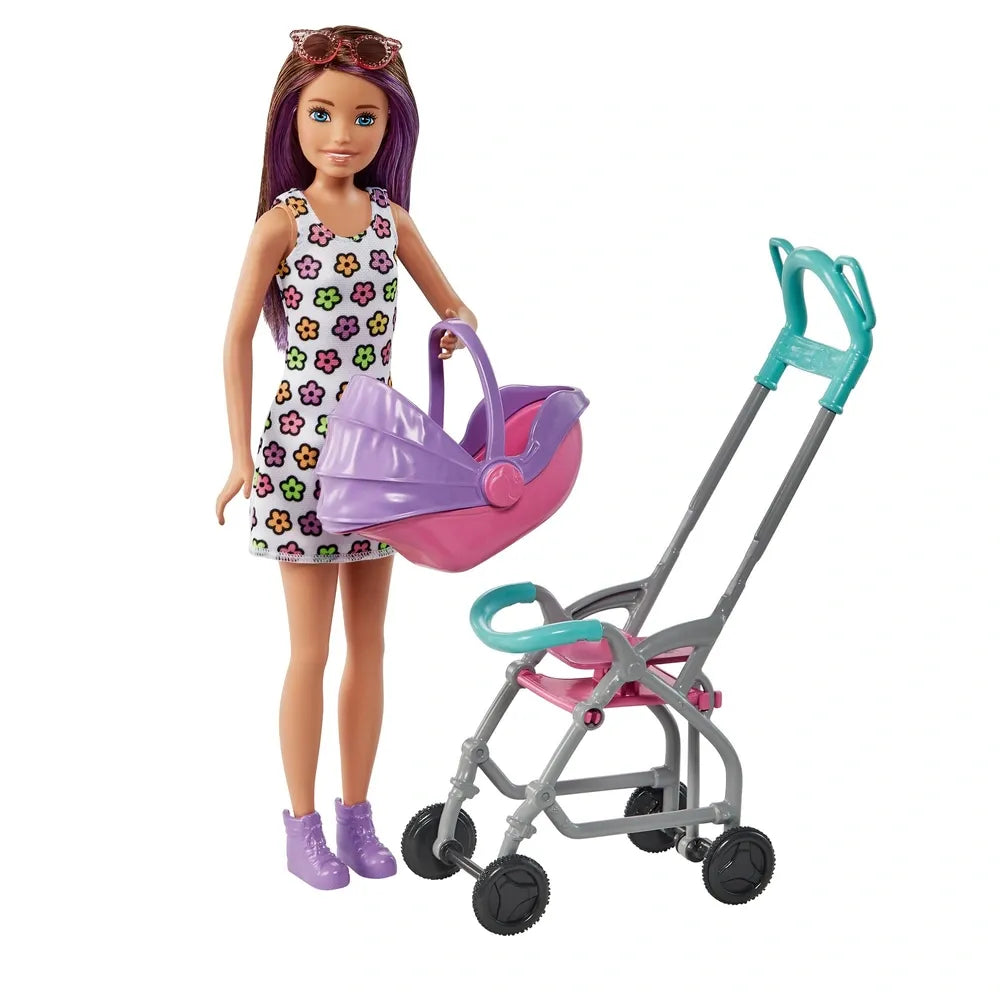 Barbie - Babysitter and Stroller Playset