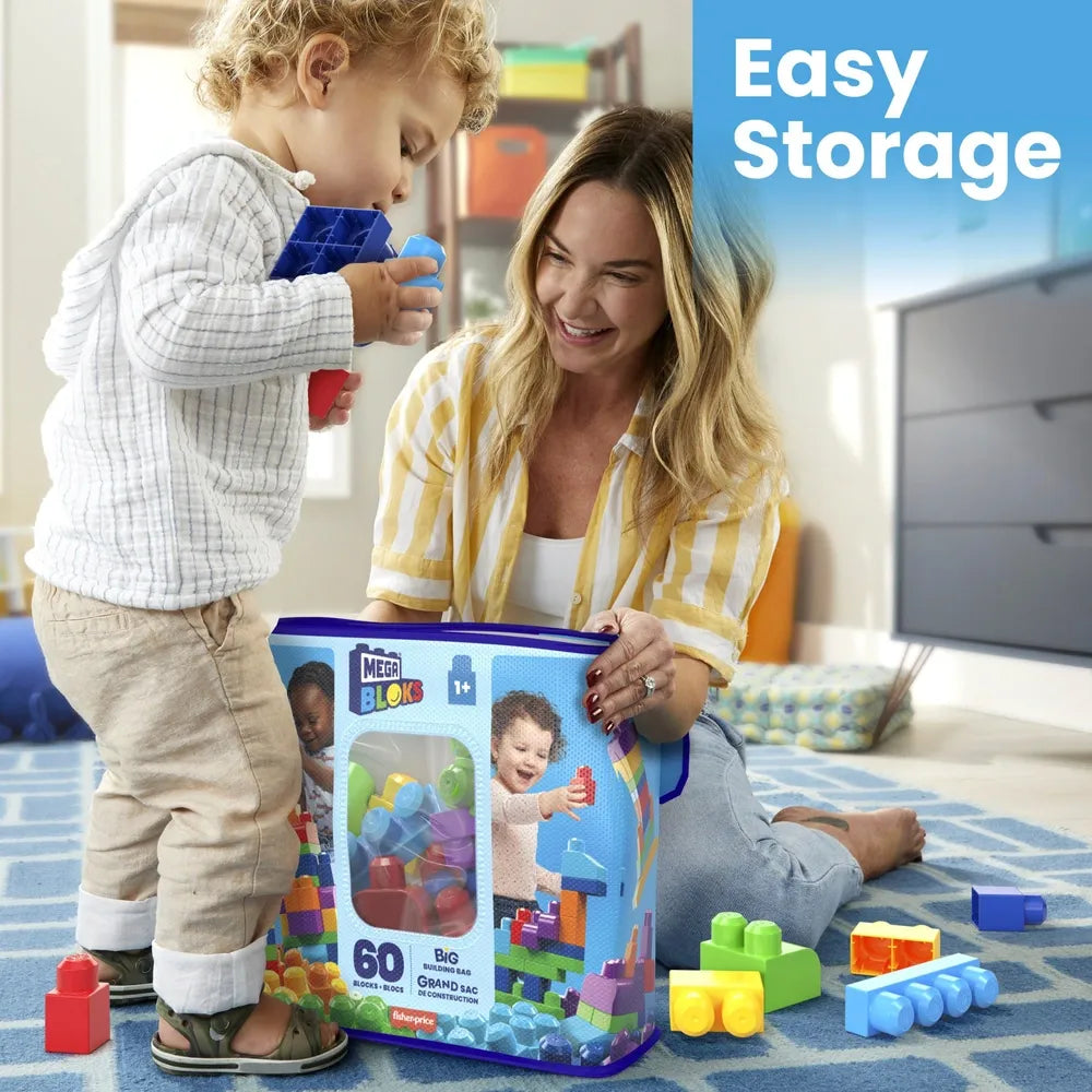 Mega Bloks - Big Building Bag - 60PC