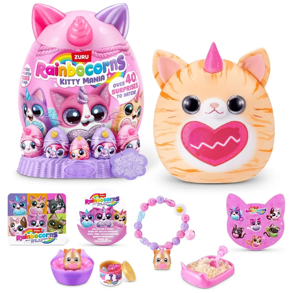 Rainbocorns - Eggzania Kitty Mania - Surprise Plush Egg
