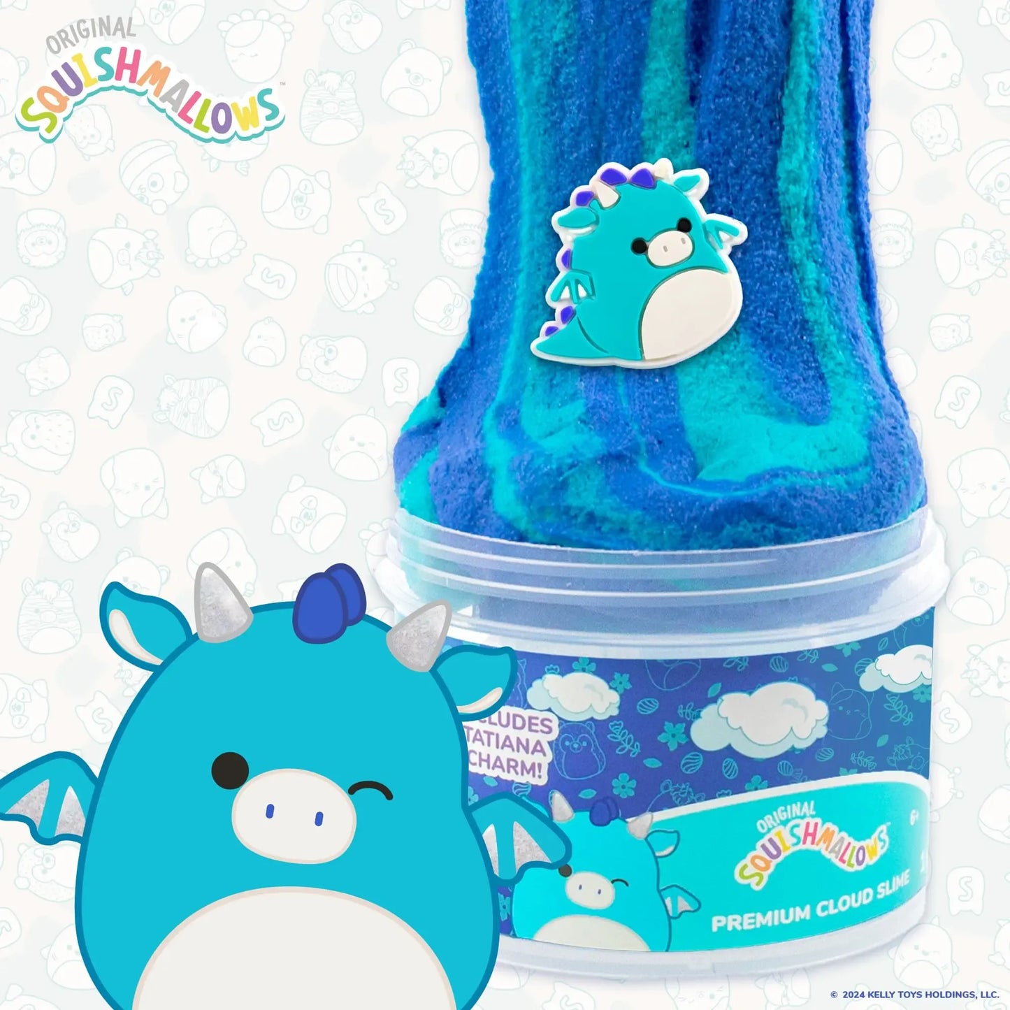 Squishmallows - Tatiana The Dragon - Cloud Slime