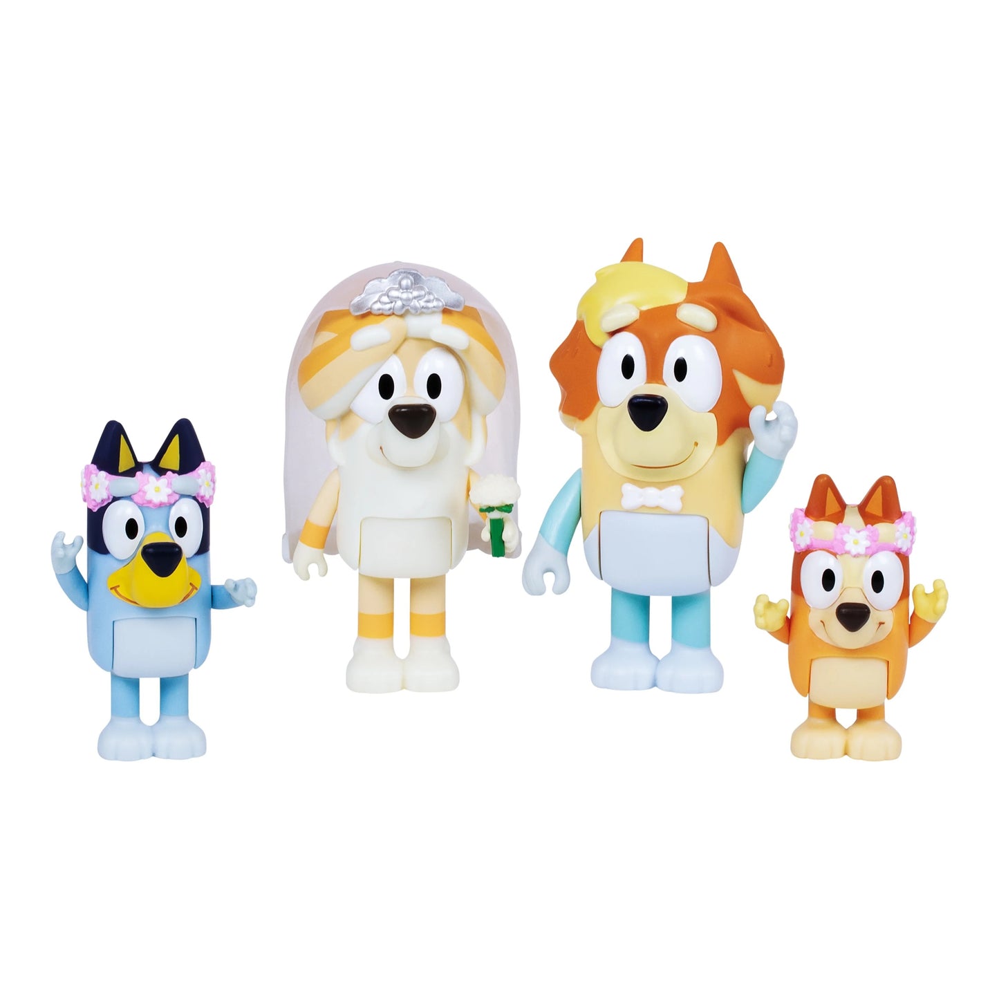 Bluey - Wedding Time 4 Pack Figures