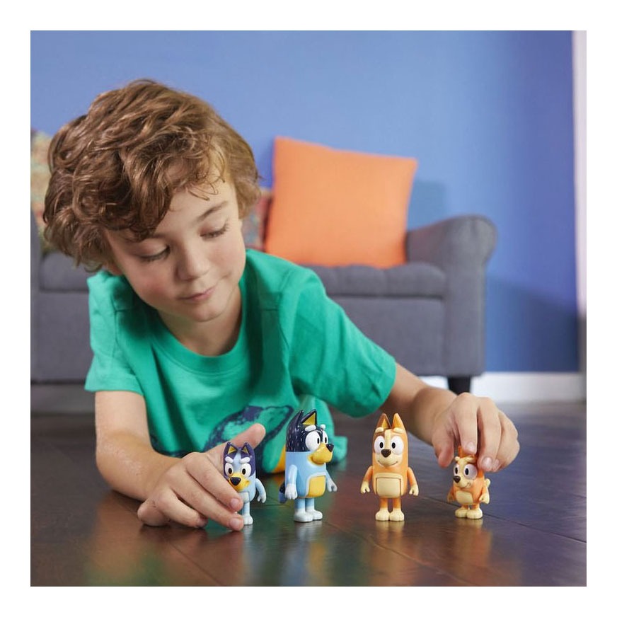 Bluey - Bluey & Family 4 Pack Figures