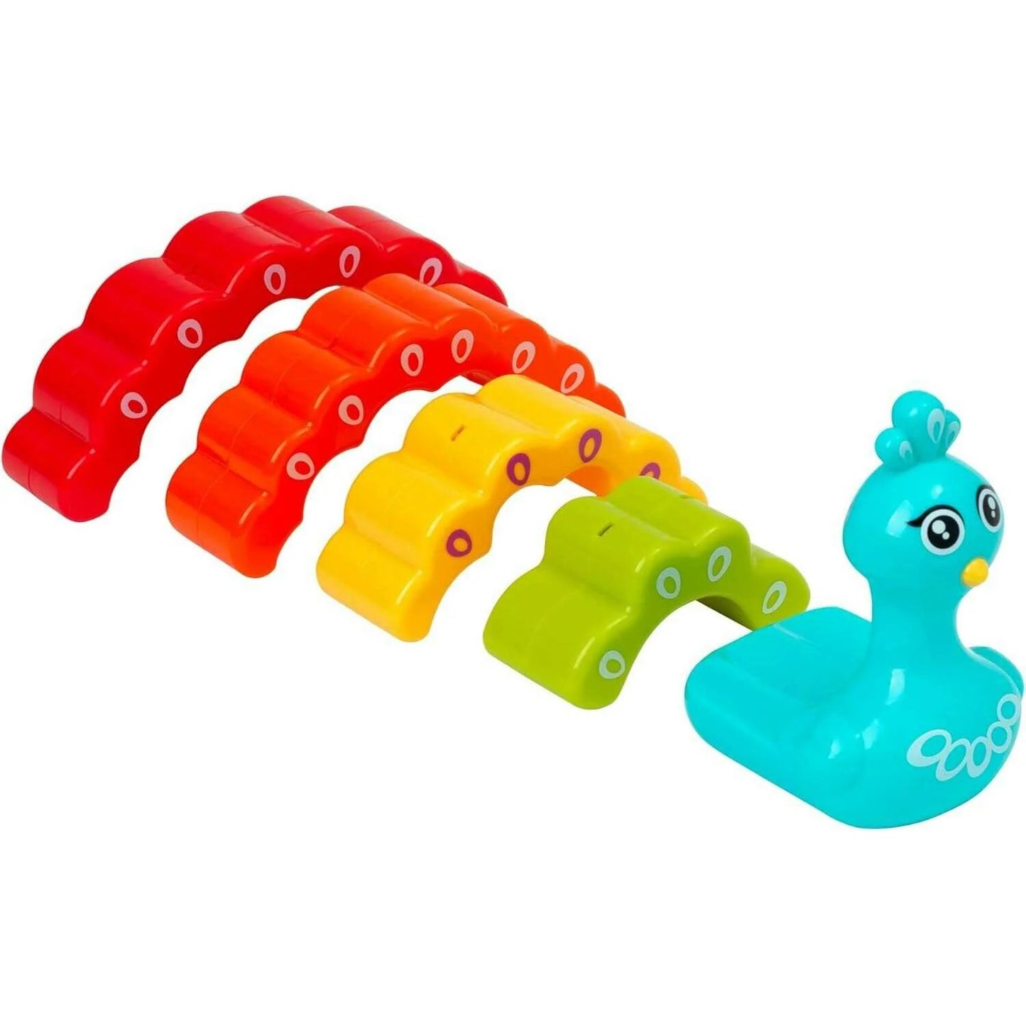 Play Tots - Rainbow Peacock Stacker