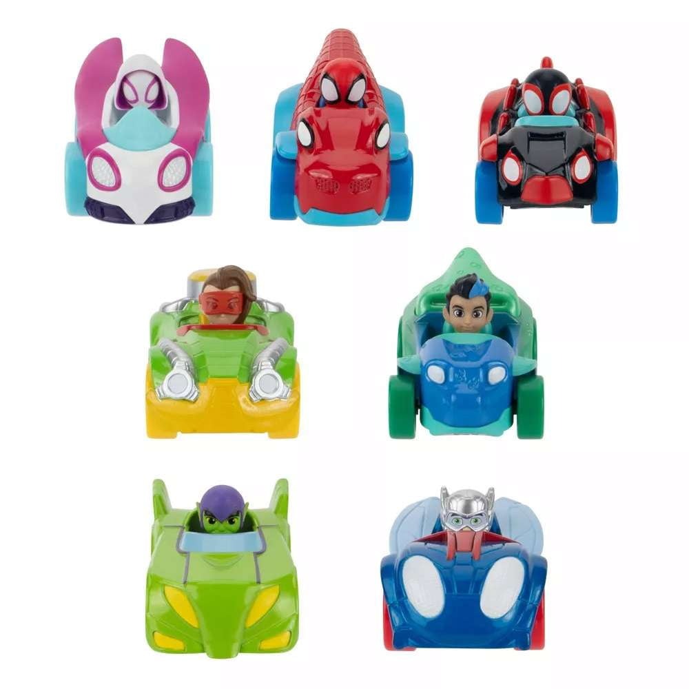 Spidey and His Amazing Friends - Amazing Metal Cars - 7 Pack Playset