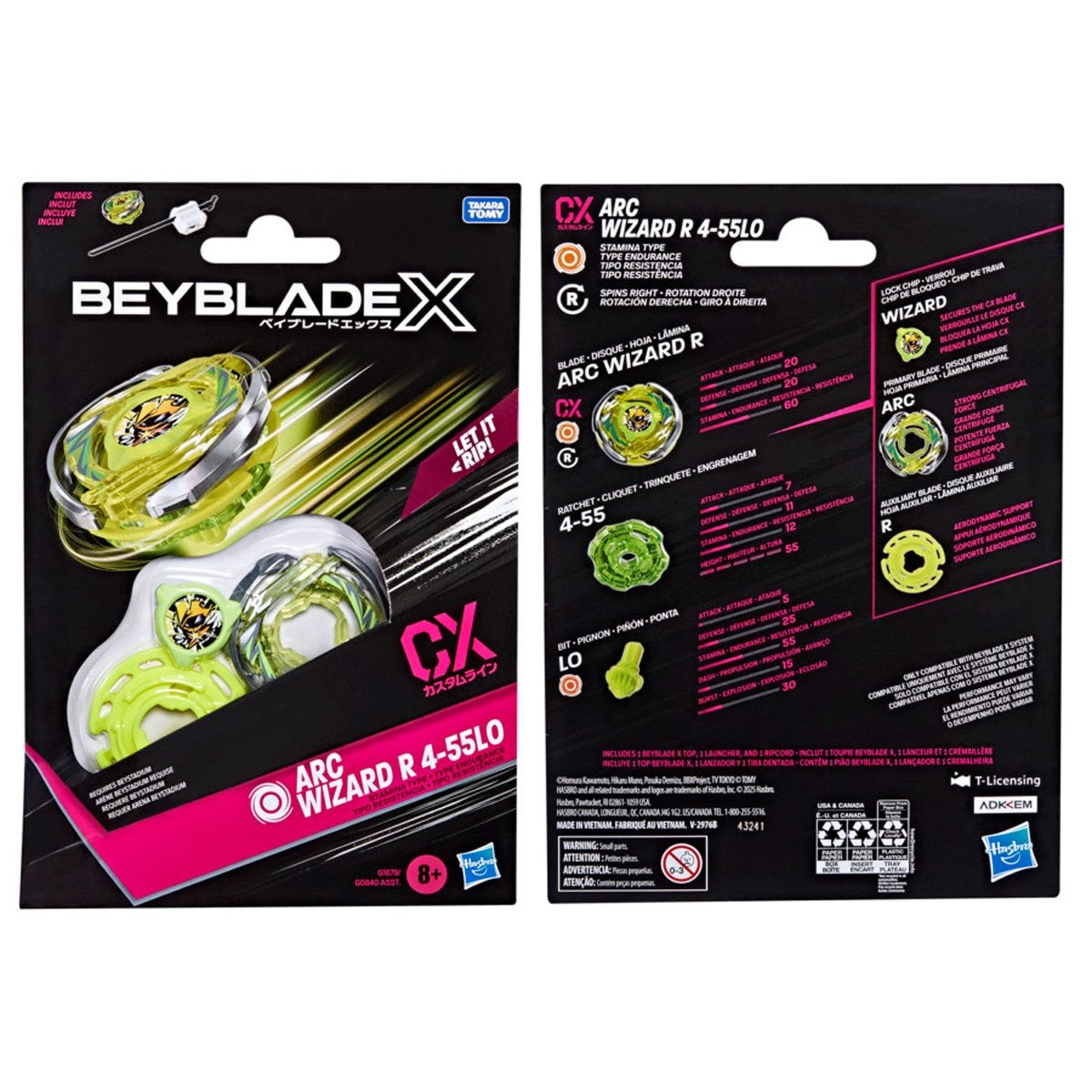 Beyblade - Starter Pack - Arc Wizard R 4-55LO CX