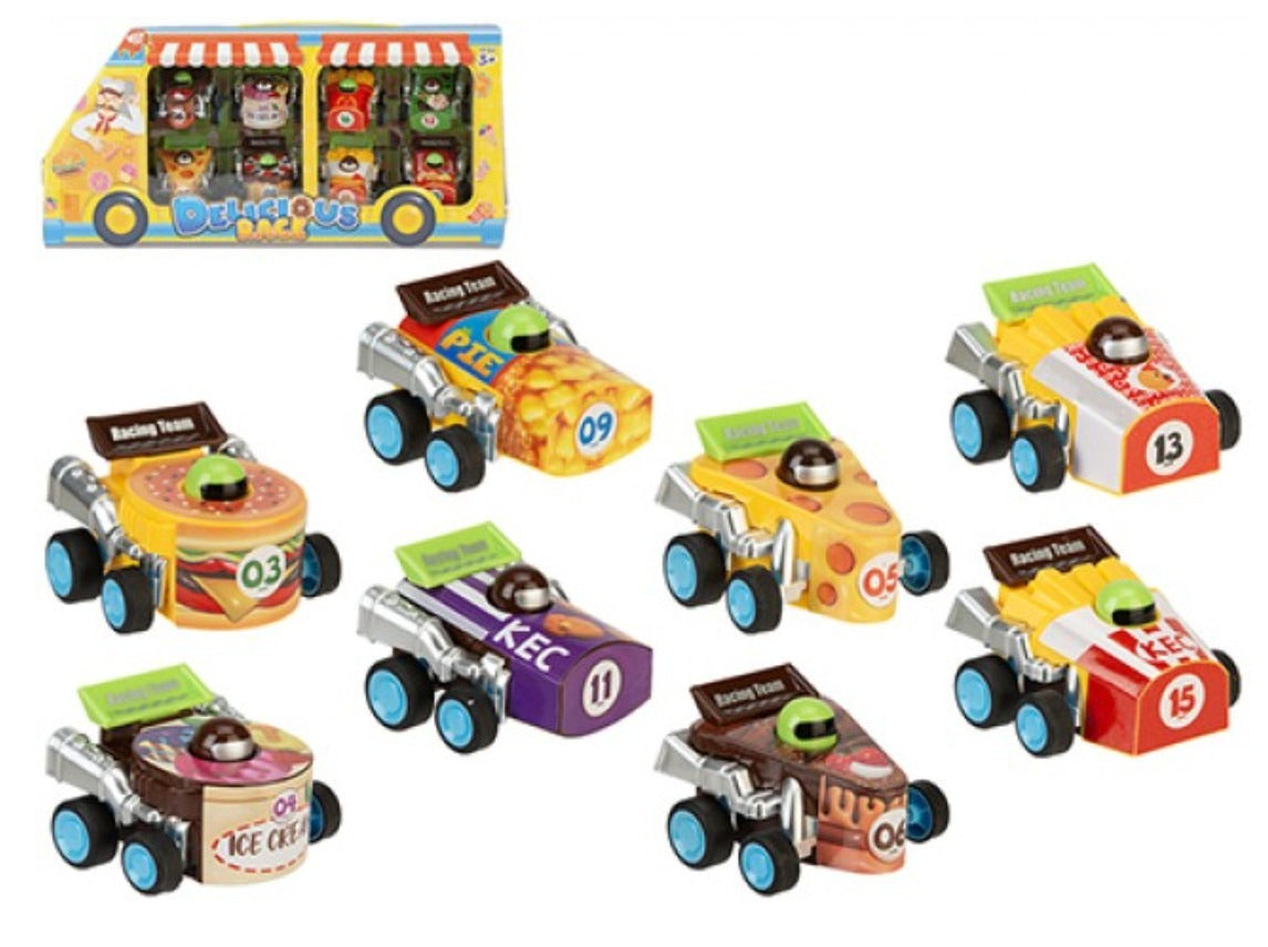 Fast Food Pullback Racer 8 Pack
