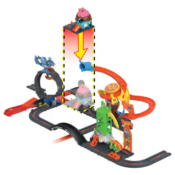 Hot Wheels - City - Downtown Ice Cream Swirl Playset