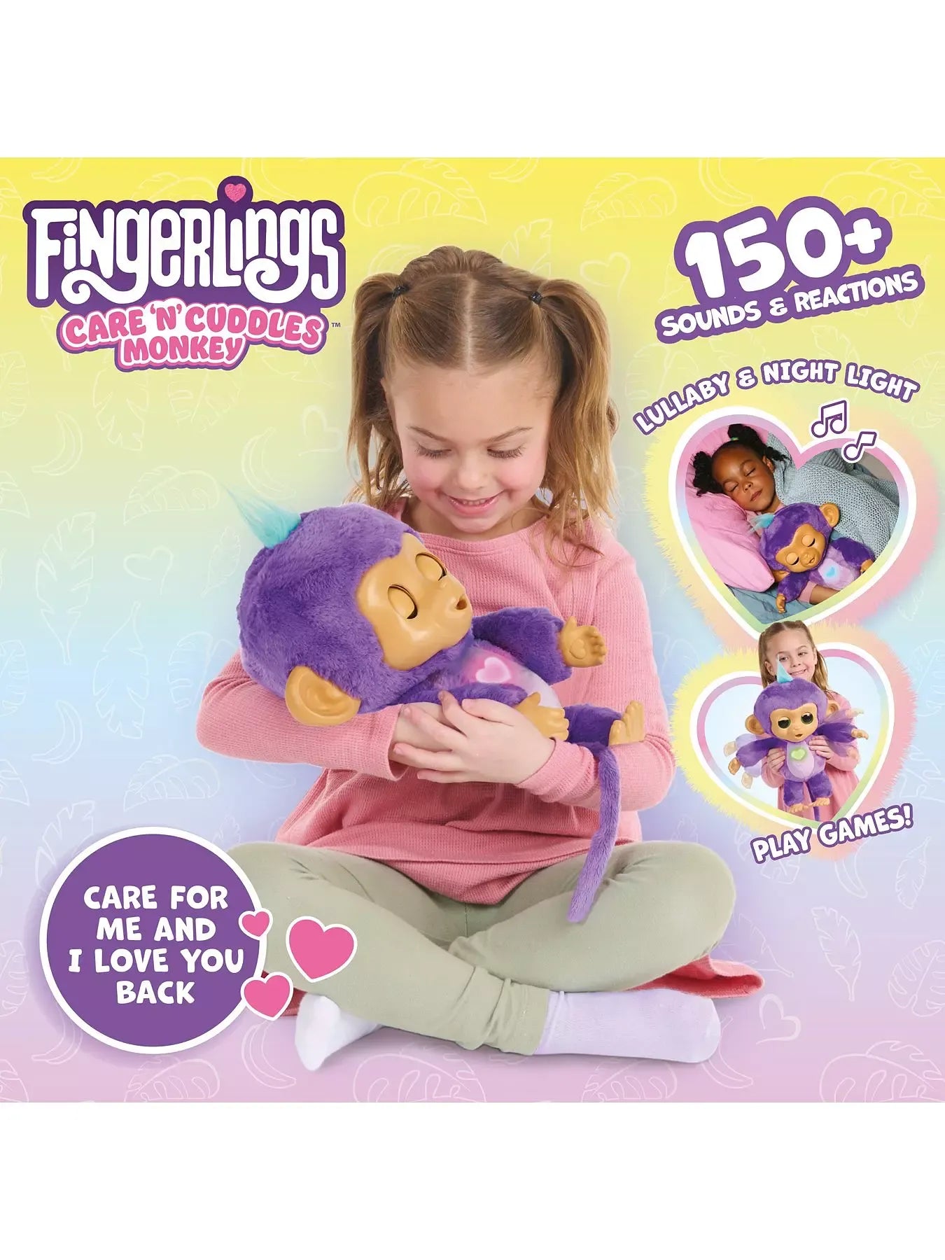 Fingerlings - Care 'n' Cuddles Interactive Baby Monkey