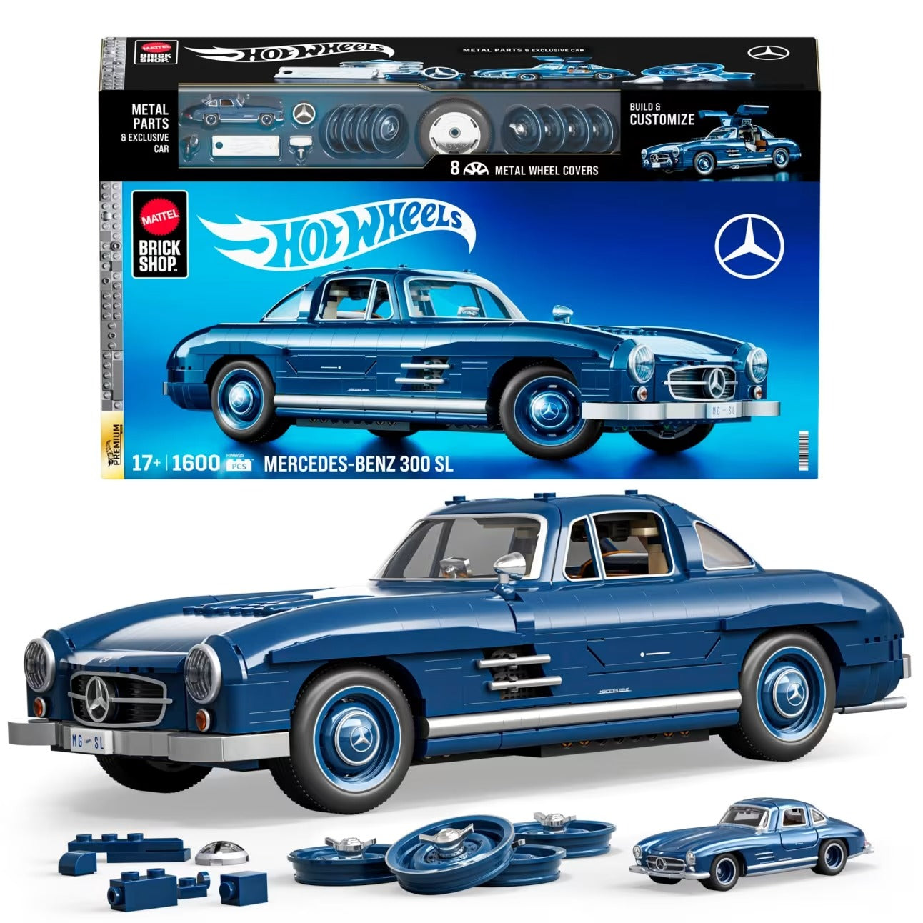 Mattel Brick Shop - Hot Wheels - Mercedes-Benz 300SL