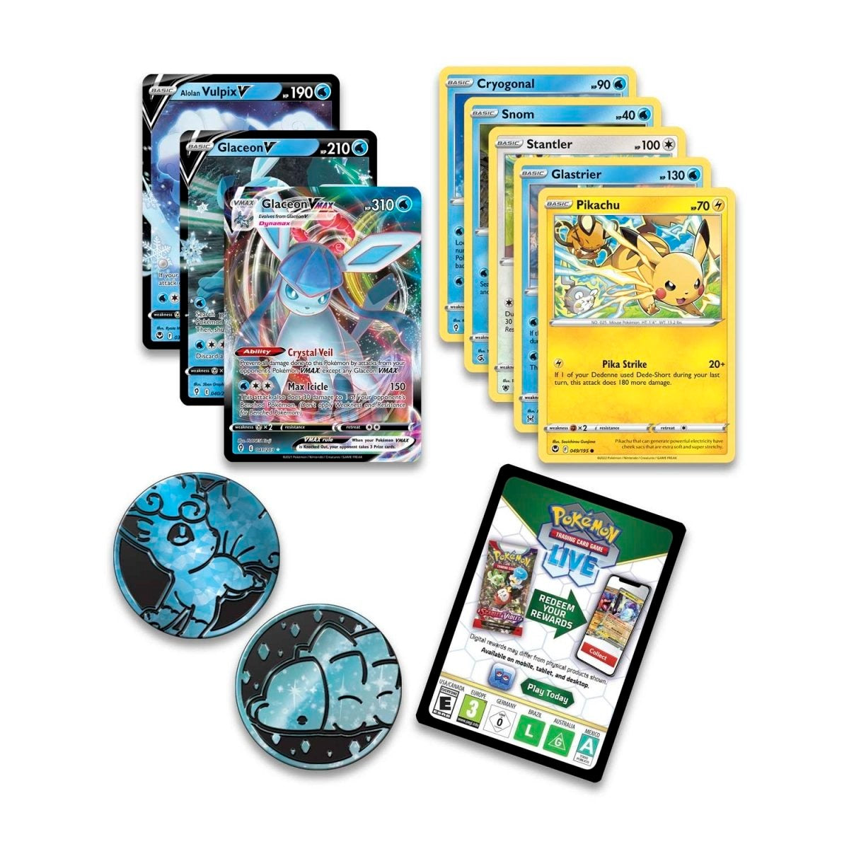 Pokémon TCG: Holiday Calendar (Glaceon, Alolan Vulpix)