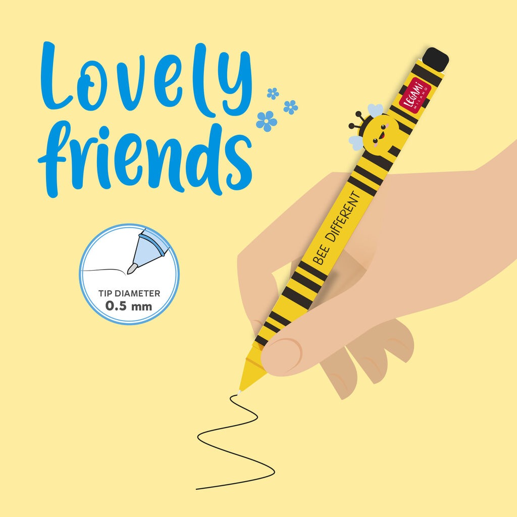 Legami - Lovely Friends - Gel Pen - Bee