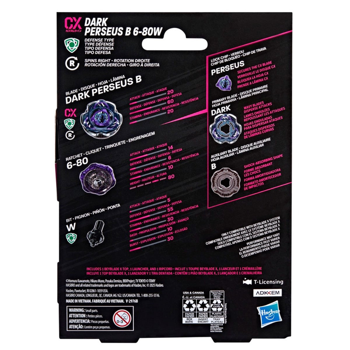 Beyblade - Starter Pack - Dark Perseus B 6-80W CX