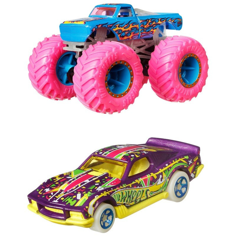 Hot Wheels - Monster Trucks - Glow in the Dark - 10 Pack