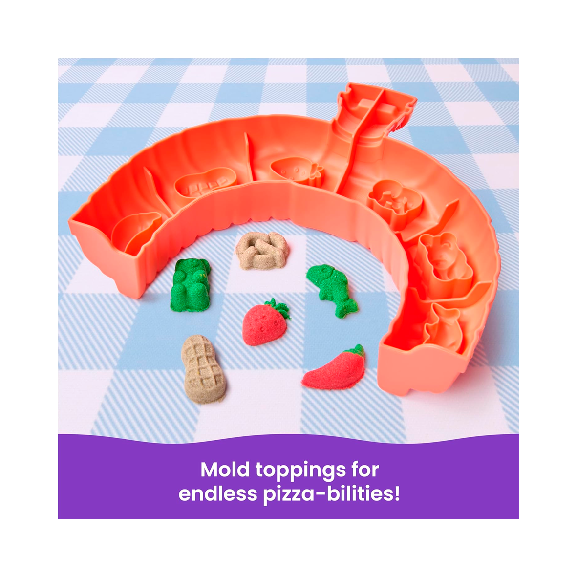Kinetic - Sand Squish Pizza Playset