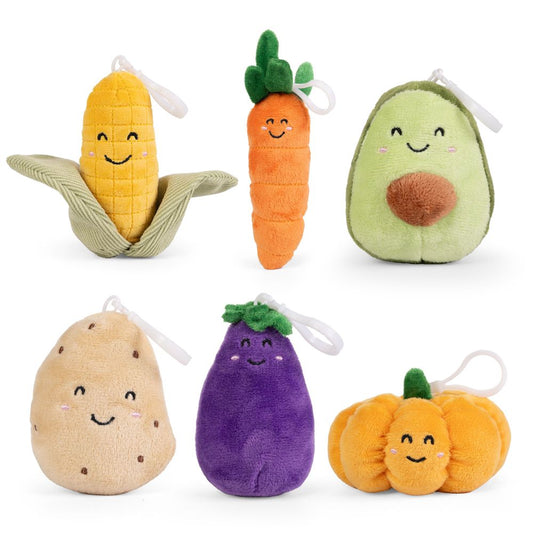 LITTLE Living Nature - Clips Vegetable Plush Keyrings