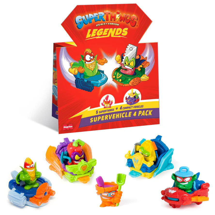 SuperThings Legends - Vehicles 4 Pack