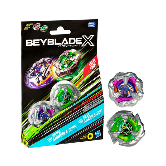 Beyblade X - Knife Shinobi and Keel Shark Pack Set