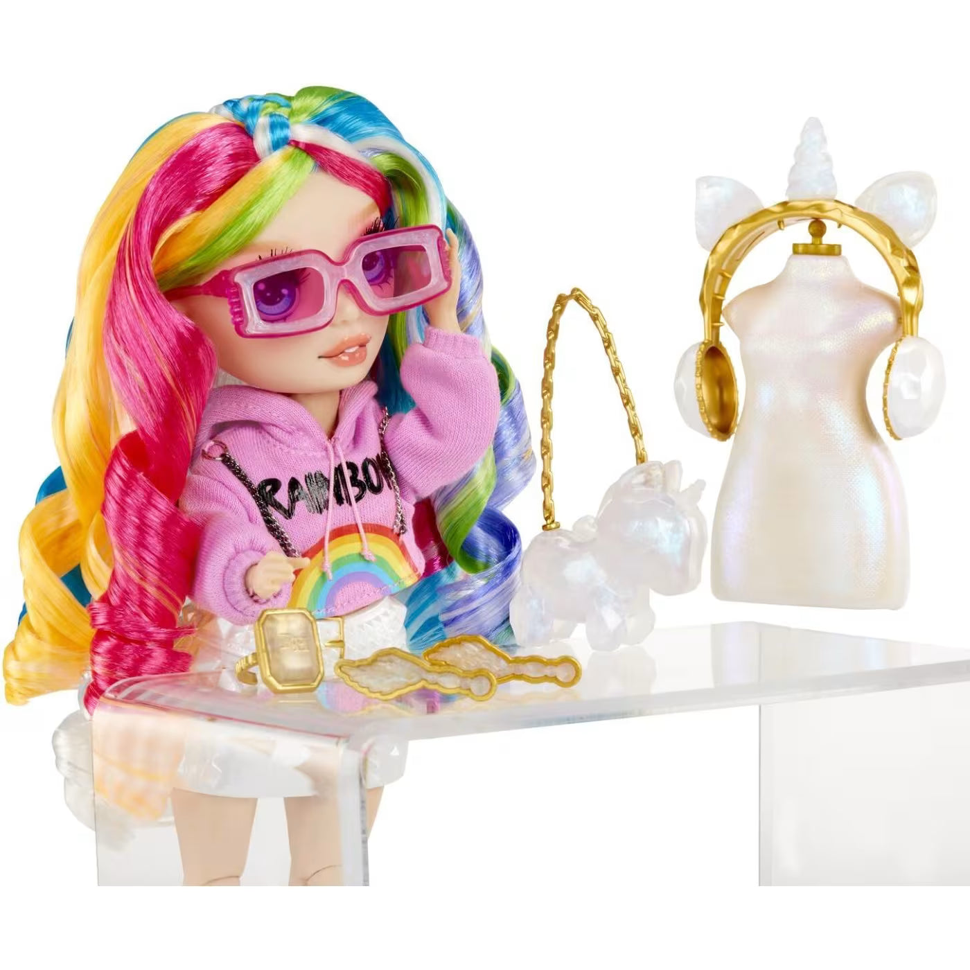 Rainbow High - Crystal Fashion Doll - Amaya Raine