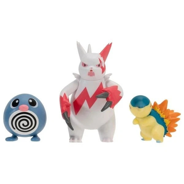 Pokemon Battle Figures 3 Pack - Poliwag, Zangoose & Cyndaquil