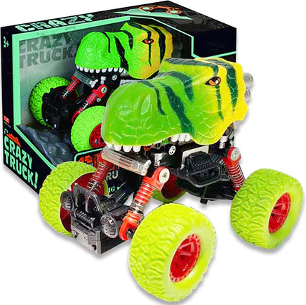 Crazy Truck! - Pull-Back Dinosaur Truck - Jurassic Green