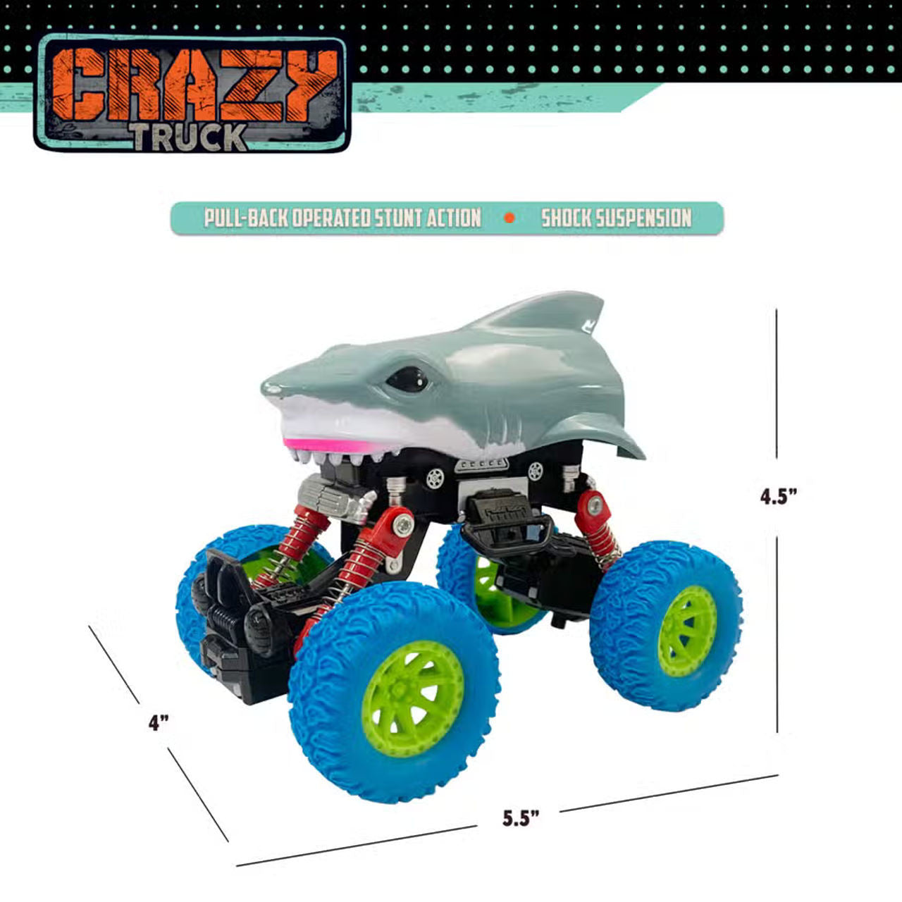 Crazy Truck Pull Back Truck - Shark