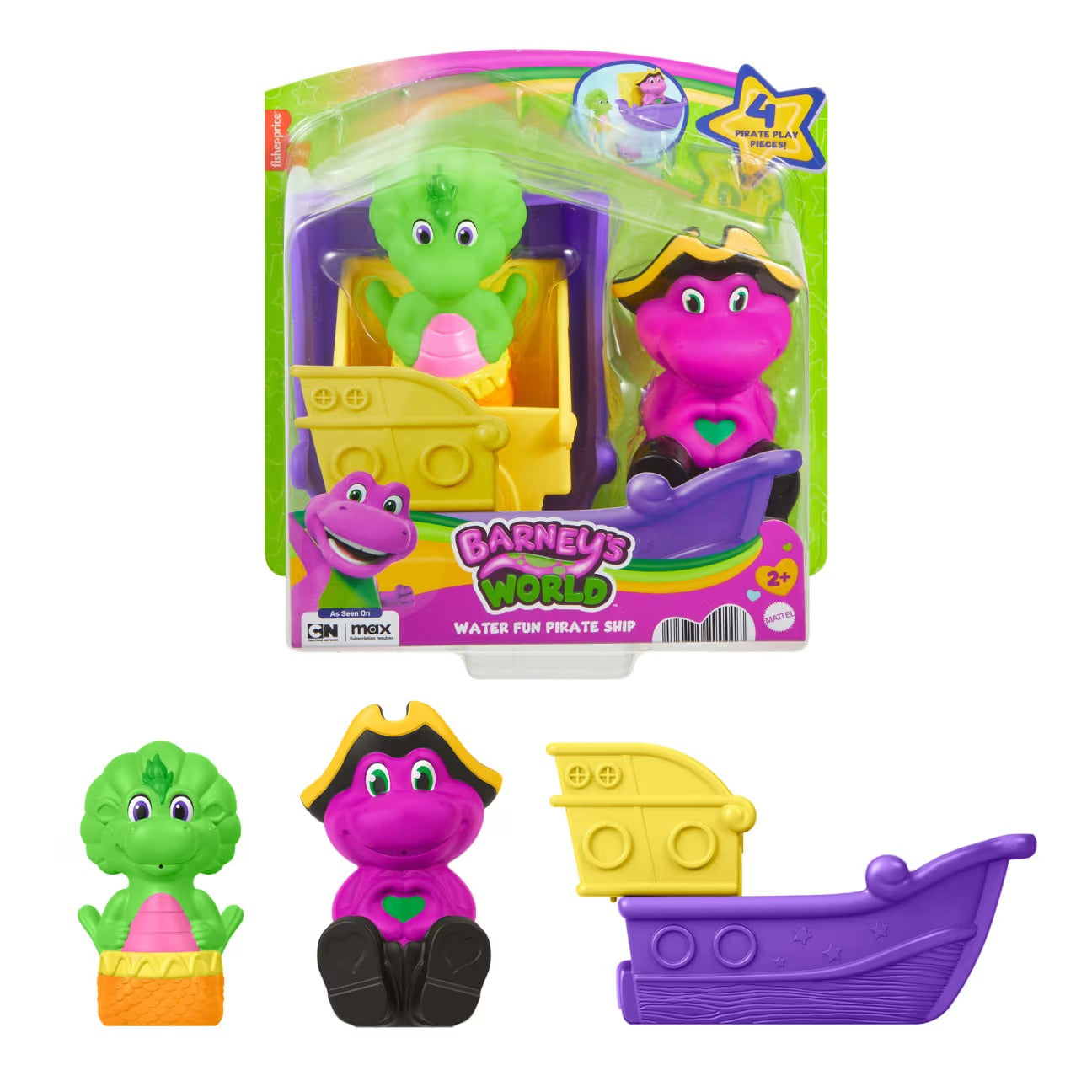 Fisher Price - Barney's World - Water Fun Pirate Ship