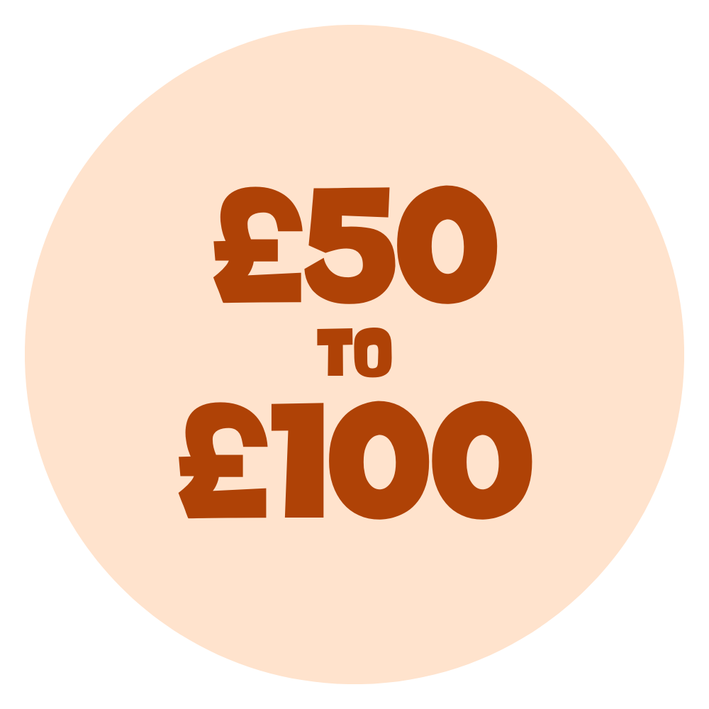 £50 to £100