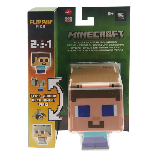 Minecraft - Flippin Figures - Steve in Enchanted Armour