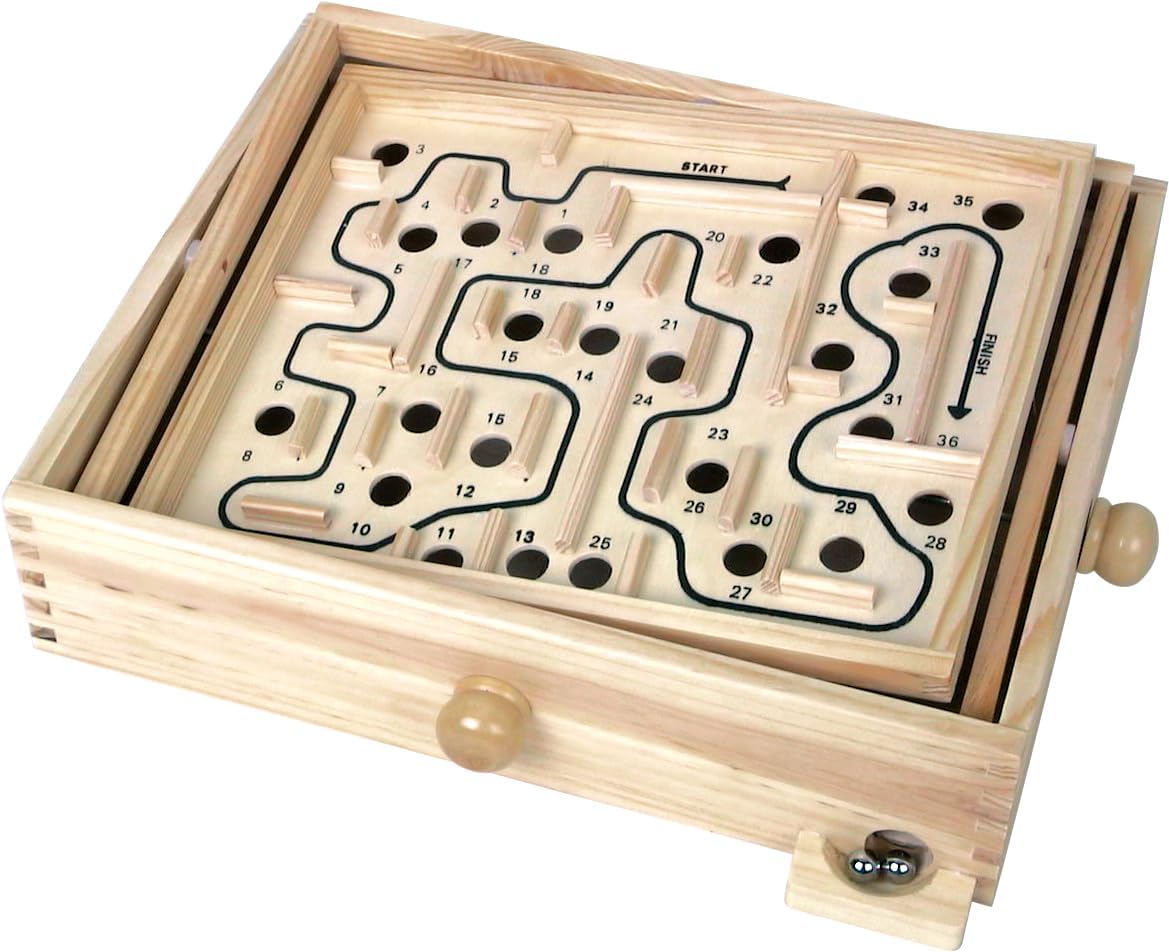Wooden Labyrinth - Marble Maze Toy