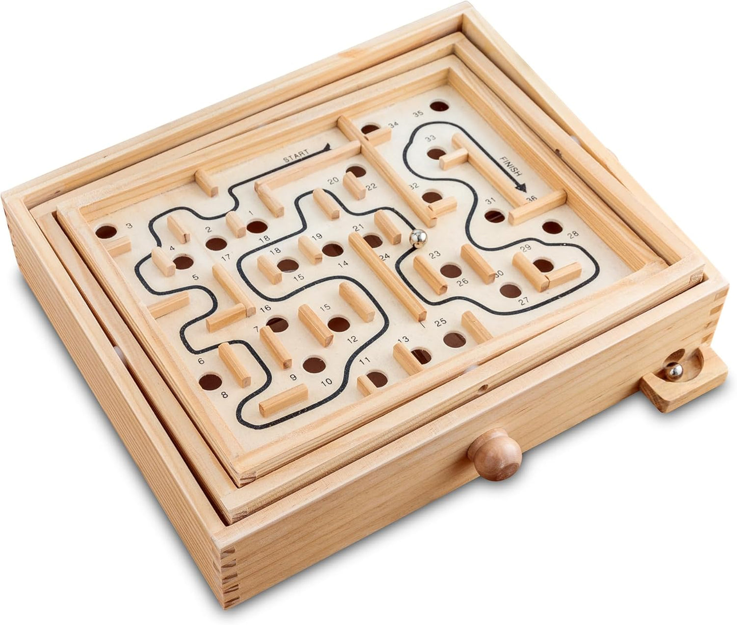 Wooden Labyrinth - Marble Maze Toy