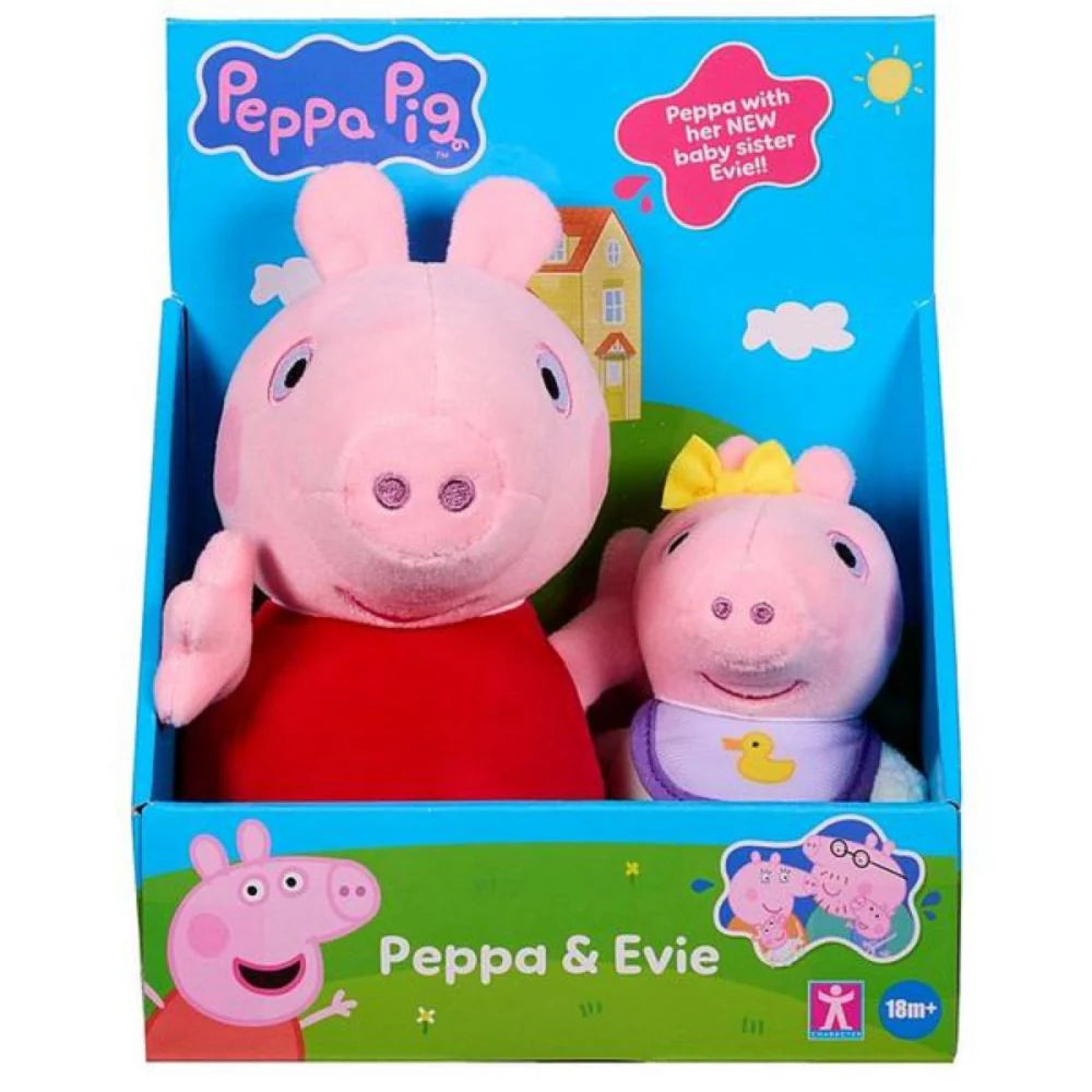 Peppa Pig - Peppa Pig & Baby Evie Plush