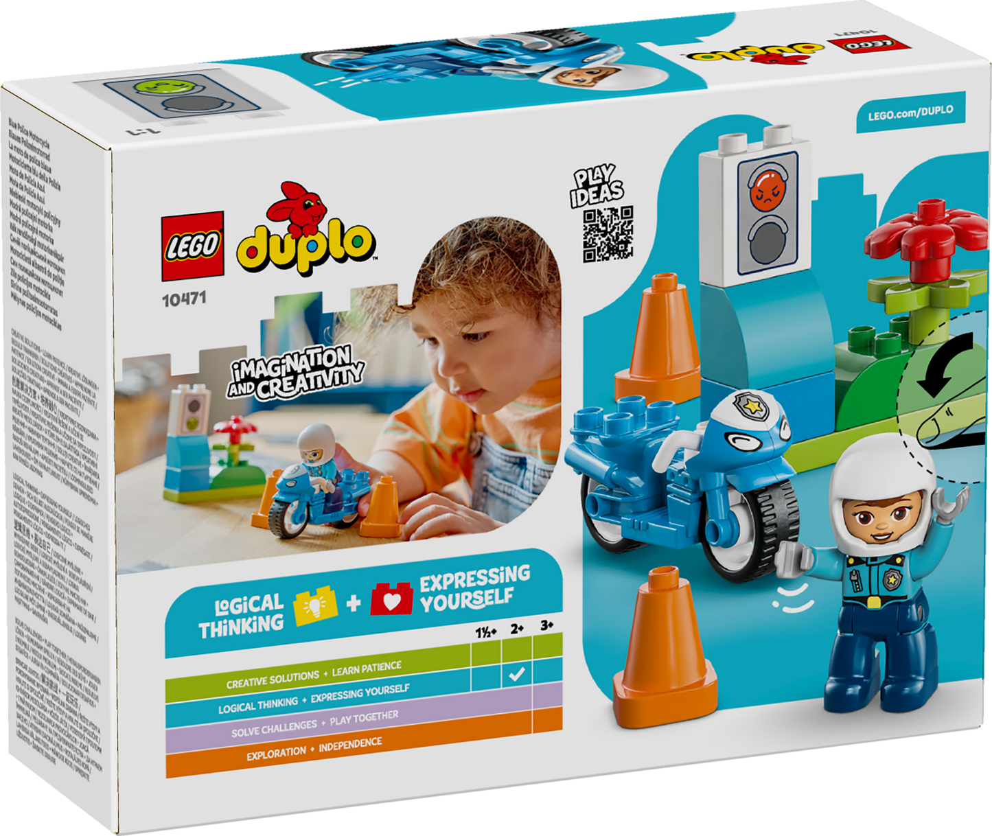 LEGO Duplo - Blue Police Motorcycle (10471)