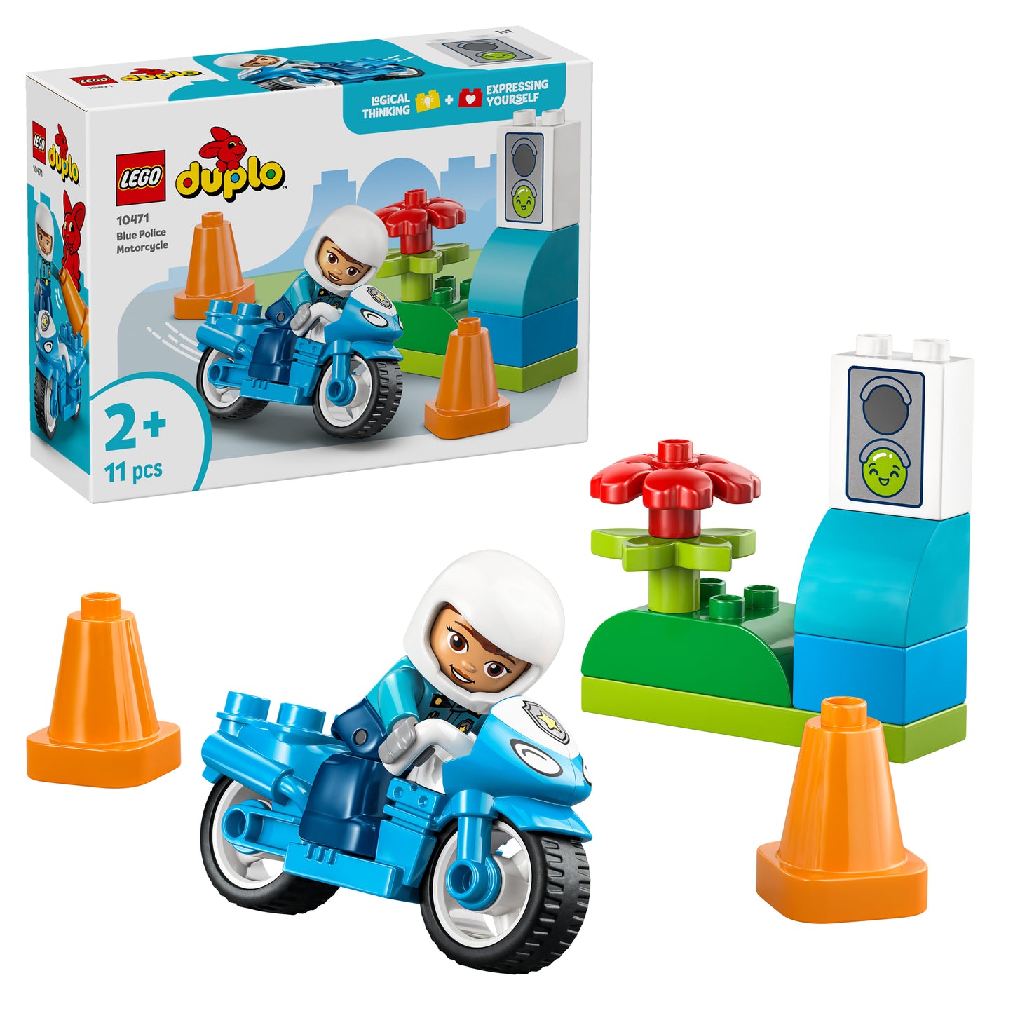 LEGO Duplo - Blue Police Motorcycle (10471)
