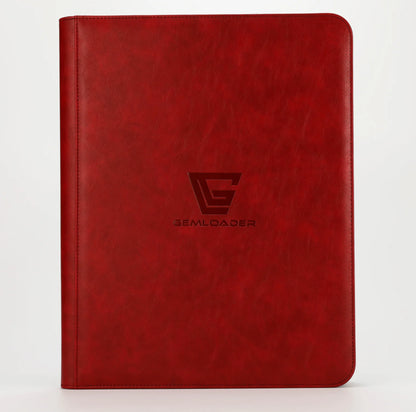 Gemloader - Premium 9 Pocket Toploader Binder - Red