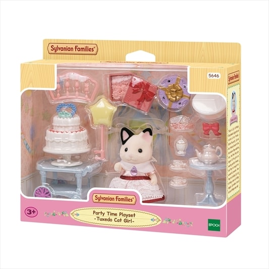 Slyvanian Families - Party Time Playset - Tuxedo Cat Girl