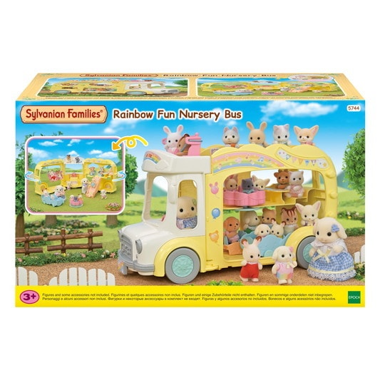 Slyvanian Families - Rainbow Fun Nursery Bus