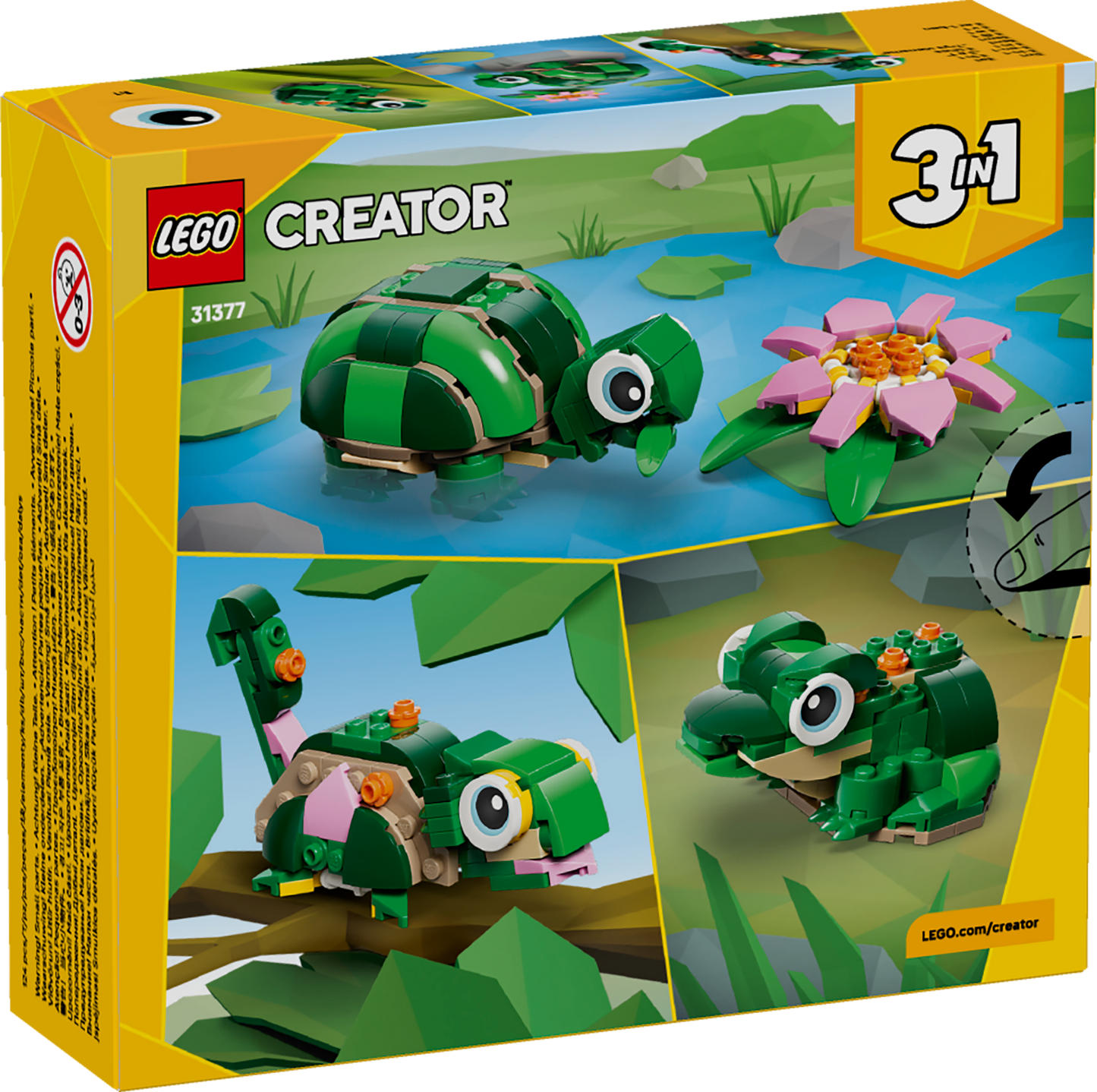 LEGO Creator - Turtle With a Water Lily Flower (31377)