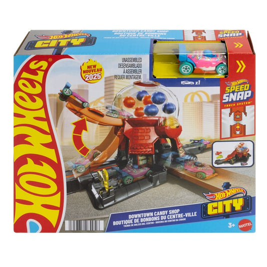 Hot Wheels - City - Downtown Candy Shop Playset