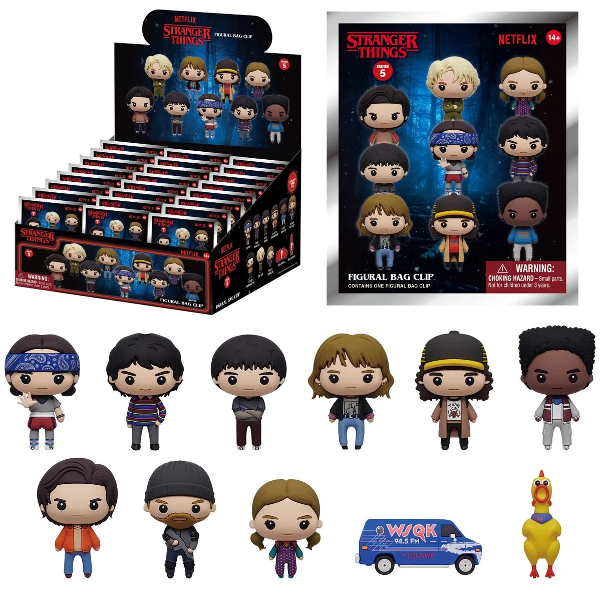 Stranger Things -  3D Figural Foam Bag Clip (Series 5)