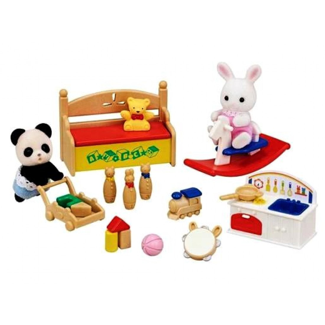 Sylvanian Families - Baby´s Toy Box - Snow Rabbit & Panda Baby