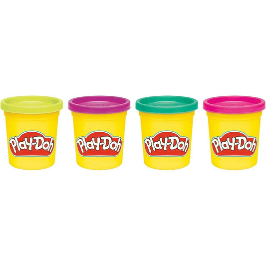 Play-Doh - 4 Pack Set (Yellow/Purple/Teal/Pink)