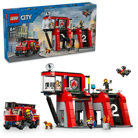 LEGO City - Fire Station with Fire Truck (60414)