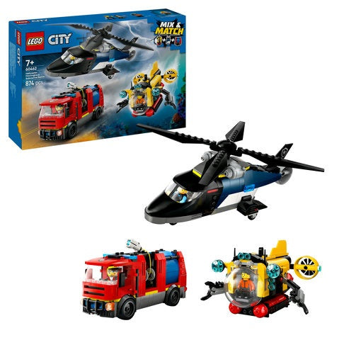 LEGO City - Helicopter, Fire Truck and Submarine (60462)