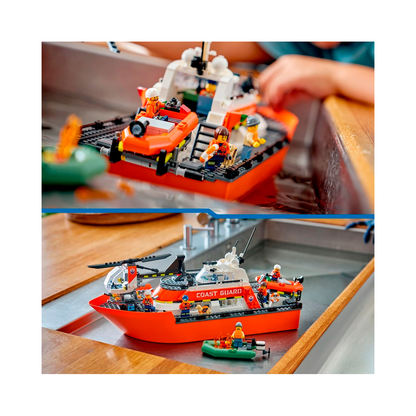 LEGO City - Coast Guard Rescue Boat & Helicopter Set (60504)