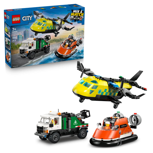 LEGO City - Airplane, Service Truck and Hovercraft Remix (60505)