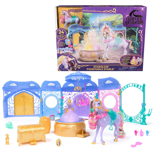Unicorn Academy - Starglow Fontain & Stable Playset