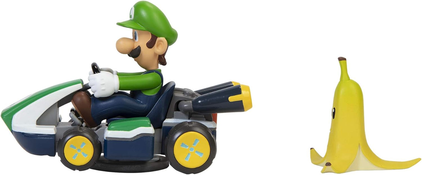 Super Mario - Mario Kart - Spin Out Luigi Kart