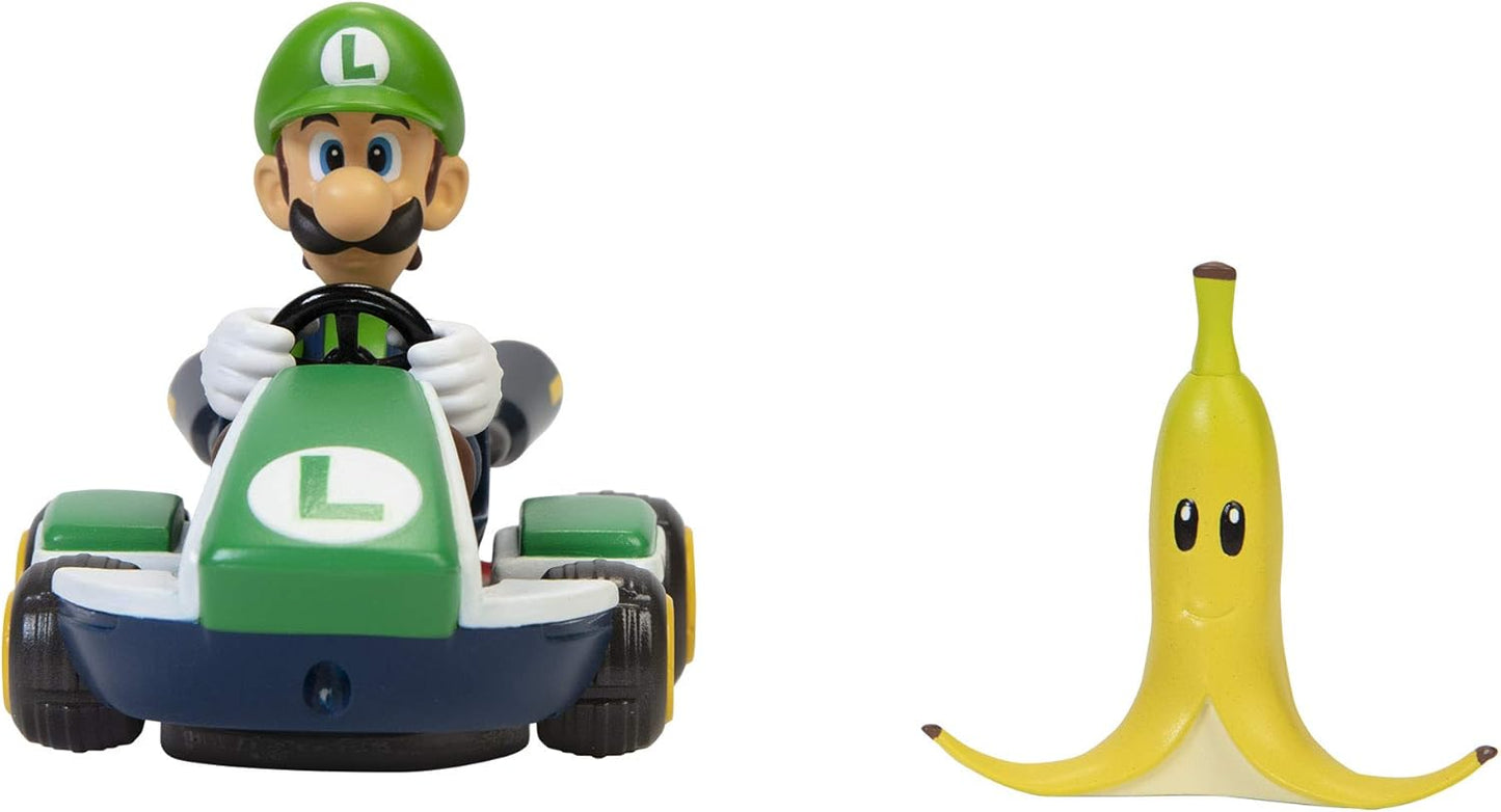 Super Mario - Mario Kart - Spin Out Luigi Kart
